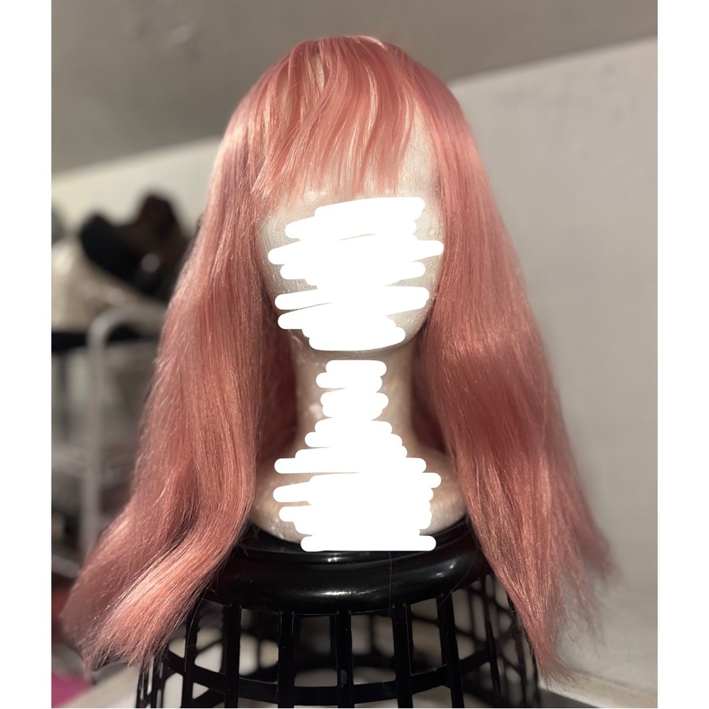Light Pink Synthetic Wig